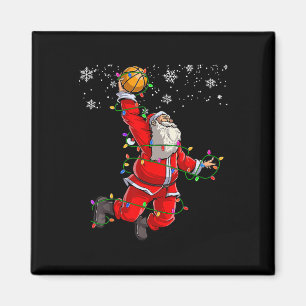 Weihnachtsmann Volleyball Pajama Xmas Mens Magnet