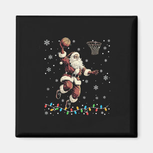 Weihnachtsmann Volleyball Pajama Xmas Mens Magnet
