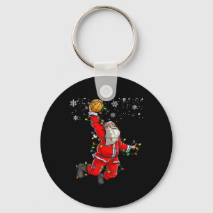 Weihnachtsmann Volleyball Pajama Xmas Mens Schlüsselanhänger