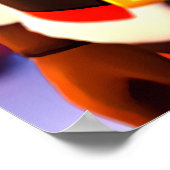 Weihnachtsmann vor einer Weihnachtsfeier Zuhause | Poster (Ecke)