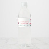 Weihnachtsmann Wasserflaschenetikett (Vorderseite)