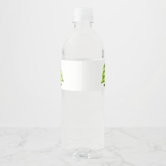 Weihnachtsmann Wasserflaschenetikett (Rückseite)