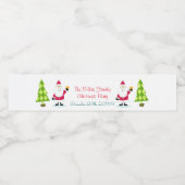 Weihnachtsmann Wasserflaschenetikett (Einzelnes Label)