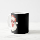 Weihnachtsmann Weihnachten Bläst Bubble Gum Und So Kaffeetasse (Vorderseite Links)