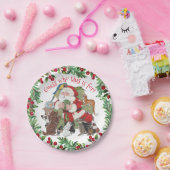 Weihnachtsmann Weihnachten Geschenk Hunde Katze Bu Pappteller (Party)