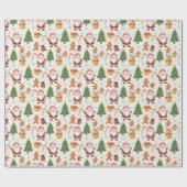 Weihnachtsmann, Weihnachten Geschenkpapier (Flach)