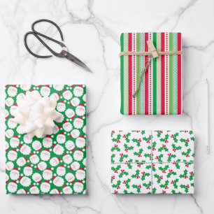 Weihnachtsmann Weihnachten Geschenkpapier Set