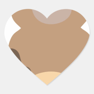 Weihnachtsmann Weihnachten Gopher Herz-Aufkleber