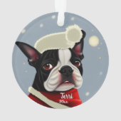 Weihnachtsmann, Weihnachten, Hundeverzierung Ornament (Rückseite)