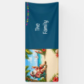 Weihnachtsmann Weihnachten im Juli Banner (Vertikal)