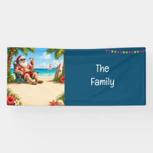 Weihnachtsmann Weihnachten im Juli Banner