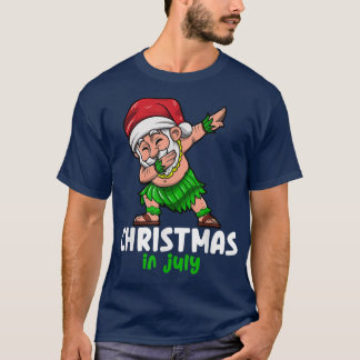 Weihnachtsmann Weihnachten im Juli Feier Sommer v T-Shirt