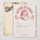 🎅 Weihnachtsmann Weihnachten in dir Einladung (Vorne/Hinten)