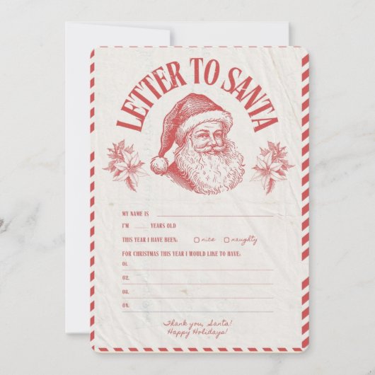 🎅 Weihnachtsmann Weihnachten in dir Einladung (Vorderseite)