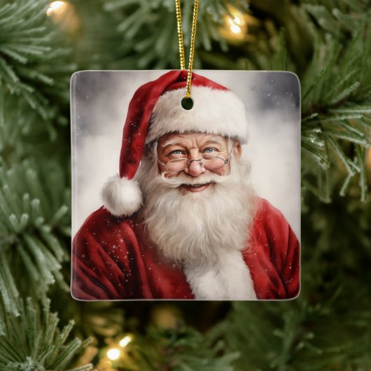 Weihnachtsmann Weihnachten Keramikornament (Baum)