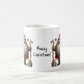 Weihnachtsmann Weihnachten mit seiner Tasche Spiel Kaffeetasse (Mittel)