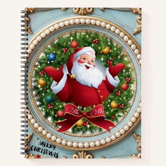 Weihnachtsmann Weihnachten Notizblock (Vorderseite)