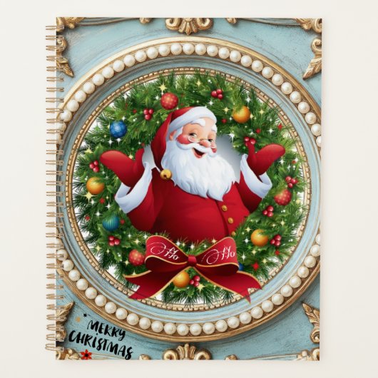 Weihnachtsmann Weihnachten Planer (Vorderseite)