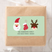 Weihnachtsmann, Weihnachten Strumpf und Rentiere (Insitu)