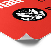 Weihnachtsmann - Weihnachten Übersee-Geschenke Poster (Ecke)