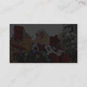 Weihnachtsmann-Weihnachten Visitenkarte (Rückseite)