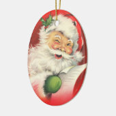 Weihnachtsmann Weihnachten Weihnachtsmann individu Keramikornament (Links)