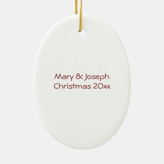 Weihnachtsmann Weihnachten Weihnachtsmann individu Keramikornament (Hinten)