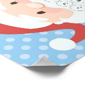 Weihnachtsmann Weihnachts-Countdown-Kalender Poster (Ecke)