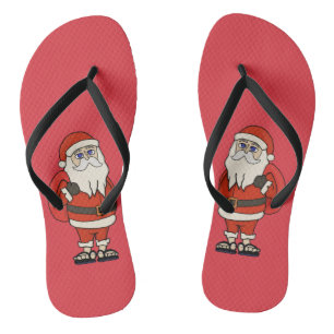 Weihnachtsmann-Weihnachts-Flip-Flops Badesandalen