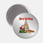 Weihnachtsmann-Weihnachtsbaum Magnet (Vorderseite/Rückseite)