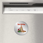 Weihnachtsmann-Weihnachtsbaum Magnet (In Situ (Geschirrspüler))