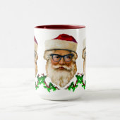 Weihnachtsmann & Weihnachtsdesign Tasse (Zentrum)