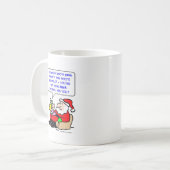 Weihnachtsmann-Weihnachtsdna-Beweis Kaffeetasse (Vorderseite Links)