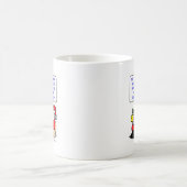 Weihnachtsmann-Weihnachtsdna-Beweis Kaffeetasse (Mittel)