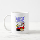 Weihnachtsmann-Weihnachtsdna-Beweis Kaffeetasse (Links)
