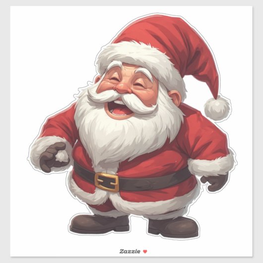 Weihnachtsmann Weihnachtsgeschenk Idee Kinder Feri Aufkleber (Blatt)