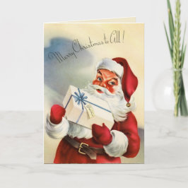 Weihnachtsmann-Weihnachtsgruß-Karte Feiertagskarte