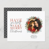 Weihnachtsmann-Weihnachtskarte (Vorne/Hinten)