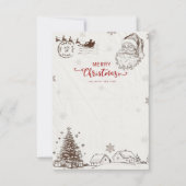 🎅 Weihnachtsmann Weihnachtskarte Einladung (Vorderseite)