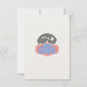 🎅 Weihnachtsmann Weihnachtskarte Einladung (Rückseite)