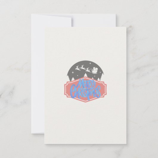 🎅 Weihnachtsmann Weihnachtskarte Einladung (Rückseite)