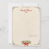 🎅 Weihnachtsmann Weihnachtskarte Einladung (Vorderseite)