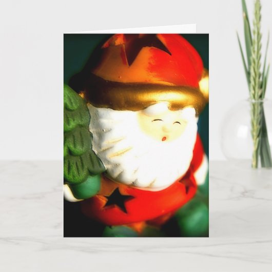 Weihnachtsmann - Weihnachtskarte Feiertagskarte (Vorderseite)