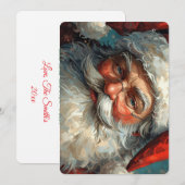 Weihnachtsmann-Weihnachtskarte Feiertagskarte (Vorne/Hinten)