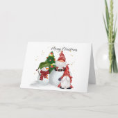 Weihnachtsmann Weihnachtskarte Karte (Vorderseite)