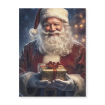 Weihnachtsmann-Weihnachtskarte-Magnet