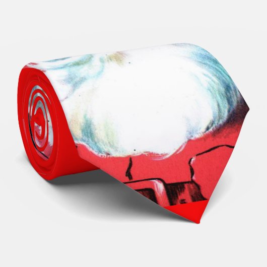 Weihnachtsmann-WeihnachtsKrawatte Krawatte (Gerollt)