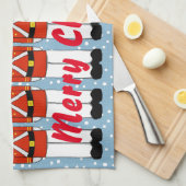 Weihnachtsmann Weihnachtsküche Handtuch (Viertel Falte)