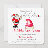 Weihnachtsmann, Weihnachtsmagie Feiertagskarte (Vorderseite)