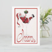 Weihnachtsmann Weihnachtsmann Feiertagskarte (Stehend Vorderseite)